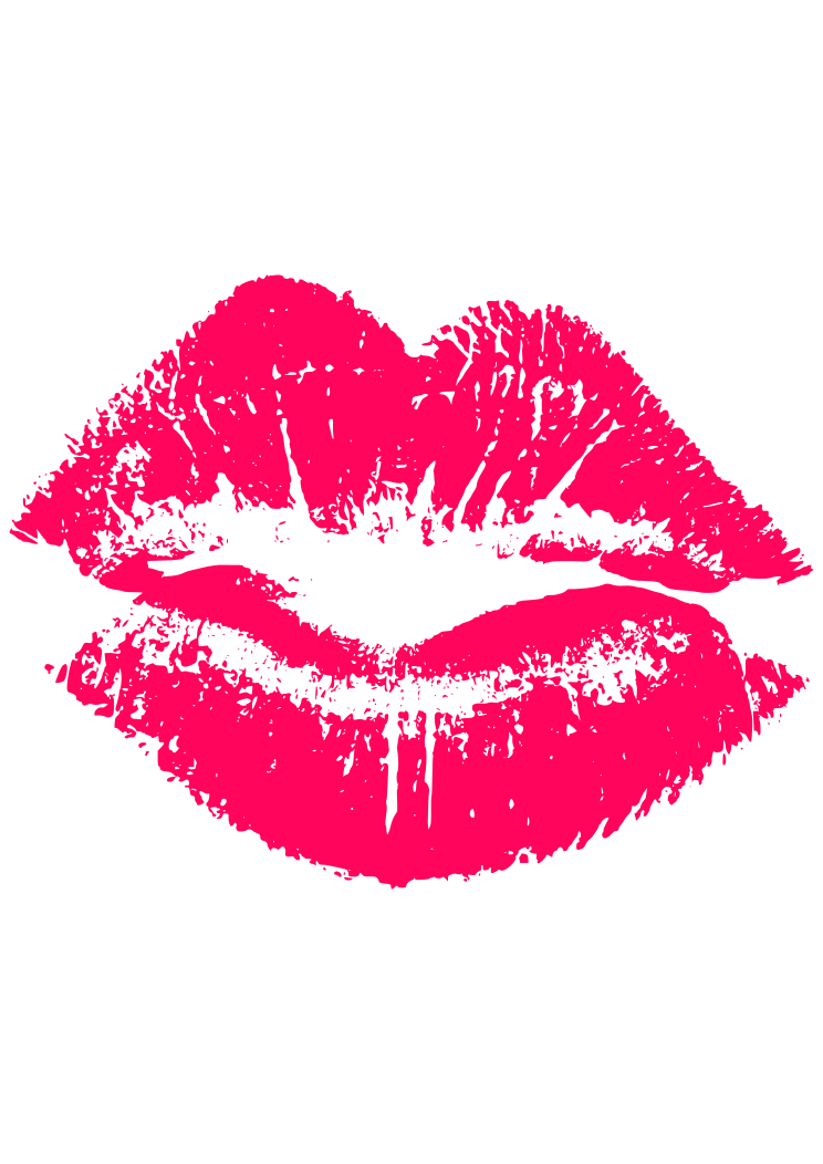 lipstick kiss mark